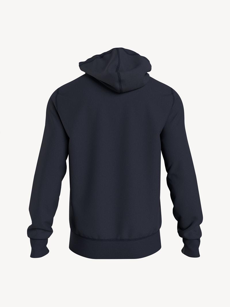 Férfi Tommy Hilfiger Essential popover Hoodies Sötétkék | HU 1224AHK